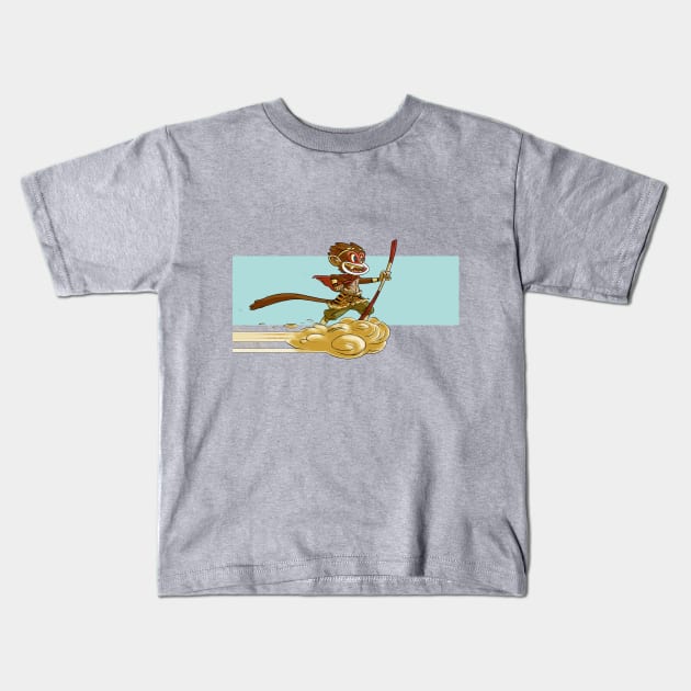 Monkey King Kid Kids T-Shirt by JeraldLewis2